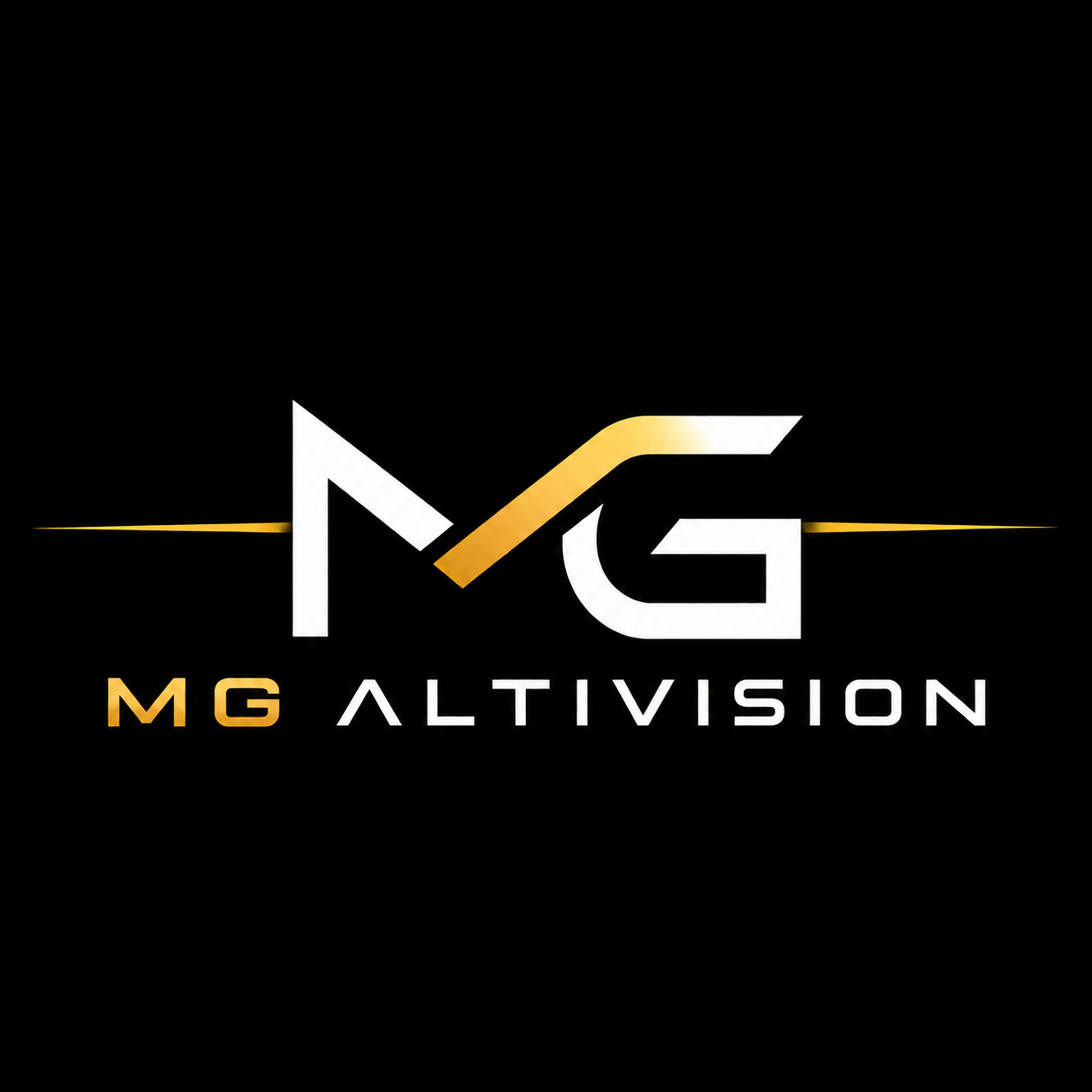 MG Altivision — logo doré
